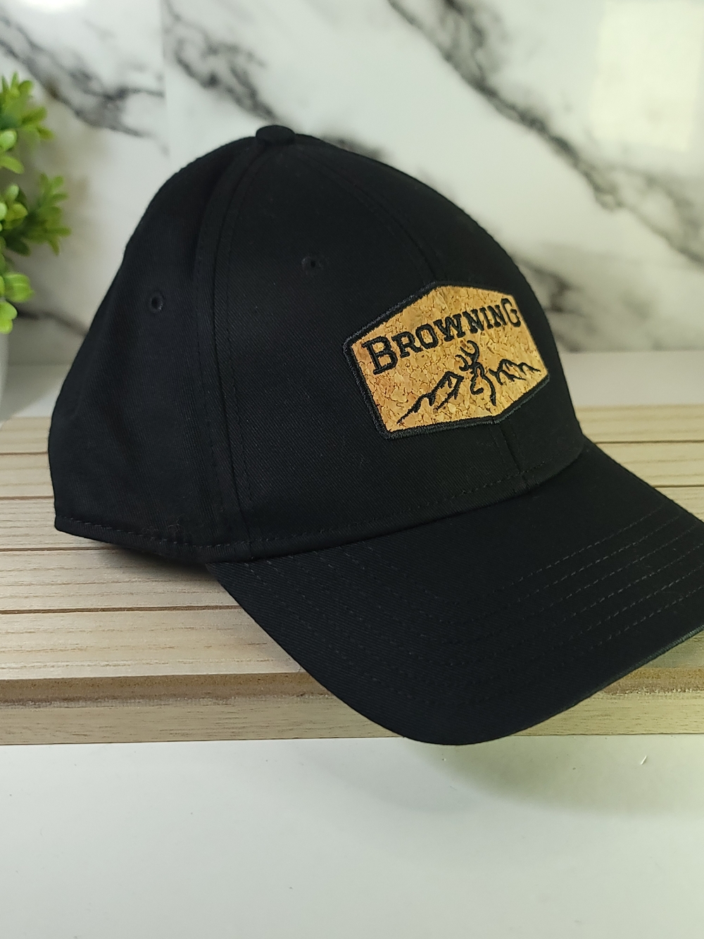 Browning Black Logo Patch Baseball Cap. Adjustable
